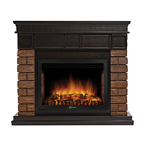 Портал Bricks Wood 25 камень темный, шпон венге