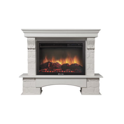 Портал Forte 30S камень белый, шпон белёный дуб