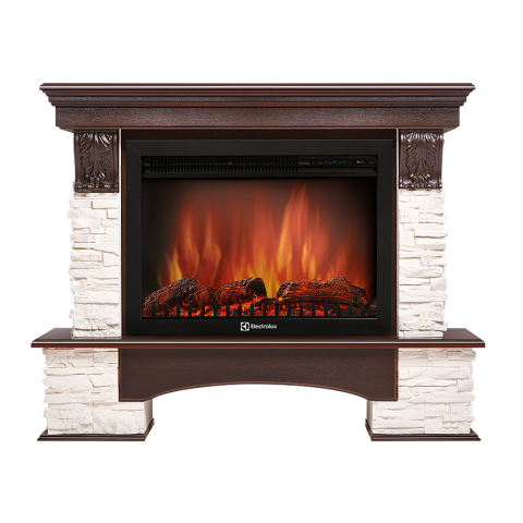 Портал Pietra 30S камень белый, шпон темный дуб