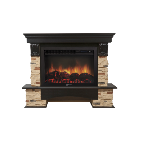 Портал Pietra 25S камень сланец натуральный, шпон венге