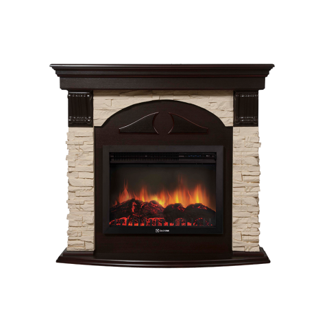 Портал Torre 25U (угловой) камень слоновая кость, шпон темный дуб