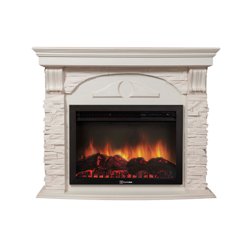 Портал Torre 30S камень белый, шпон белёный дуб