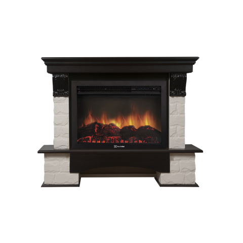 Каминокомплект Electrolux  Forte 30S камень белый, шпон венге с очагом EFP/P-3020LS