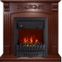 Каминокомплект Sorrento угловой - Орех с очагом Aspen Black