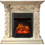Каминокомплект Adriana - Cлоновая кость с очагом Majestic FX Black
