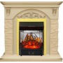 Каминокомплект Bern Сланец крупный бежевый / Алебастр темная патина с очагом Majestic FX M Brass Каминокомплект Bern Сланец крупный бежевый / Алебастр темная патина с очагом Majestic FX M Brass