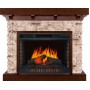 Каминокомплект Chalet - Темный дуб с очагом Vision 30 EF LED FX