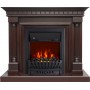 Каминокомплект Dallas - Темный дуб с очагом Aspen Black