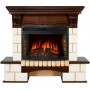 Каминокомплект Pierre Luxe - Шампань / Темный дуб с очагом Dioramic 25 LED FX