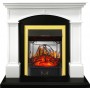 Каминокомплект Langford - Белый с черным с очагом Majestic FX M Brass