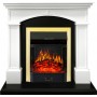 Каминокомплект Langford - Белый с черным с очагом Majestic FX Brass