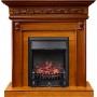 Каминокомплект Valletta - Орех с очагом Fobos FX Black