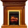 Каминокомплект Valletta - Орех с очагом Fobos FX Brass
