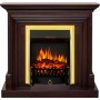 Каминокомплект Bradford - Темный дуб с очагом Fobos FX Brass