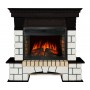 Каминокомплект Pierre Luxe - Белый / Венге с очагом Dioramic 25 LED FX