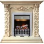 Каминокомплект Adriana - Cлоновая кость с очагом Danville Chrome FB2
