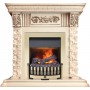 Каминокомплект Luxemburg (каменный) - Сланец/Cлоновая кость с патиной с очагом Danville Brass FB2