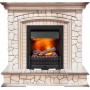 Каминокомплект Preston - Белый/Слоновая кость с патиной с очагом Danville Black FB2