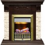 Каминокомплект Luxemburg (каменный) - Сланец/Темный дуб с очагом Danville Antique Brass FB2