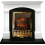 Каминокомплект Langford - Белый с черным с очагом Atherton