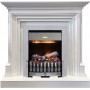Каминокомплект Bradford - Белый с очагом Danville Chrome FB2
