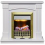 Каминокомплект Boston - Белый (Высота 925см) с очагом Danville Antique Brass FB2