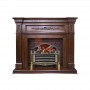 Каминокомплект Luxemburg - Темный орех с очагом Rothesay