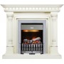 Каминокомплект Dallas - Слоновая кость с патиной с очагом Danville Chrome FB2 Каминокомплект Dallas - Слоновая кость с патиной с очагом Danville Chrome FB2