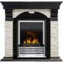 Каминокомплект Dublin - Венге / Сланец белый с очагом Flagstaff