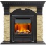 Каминокомплект Dublin - Венге / Сланец с очагом Brookline Black