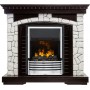 Каминокомплект Glasgow - Венге / Белый с очагом Flagstaff