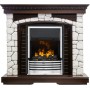 Каминокомплект Glasgow - Темный дуб / Белый с очагом Flagstaff Каминокомплект Glasgow - Темный дуб / Белый с очагом Flagstaff