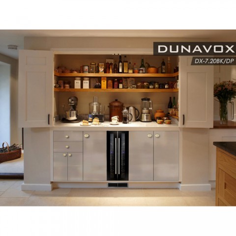 Винный шкаф Dunavox DX-7.20BK/DP