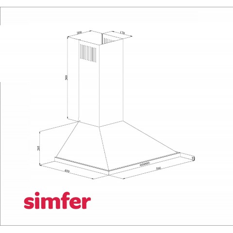 Вытяжка  Simfer 8663SM