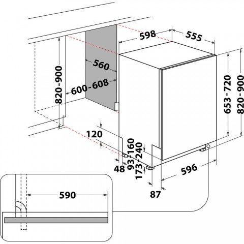 Посудомоечная машина Indesit DIO 3T131 A FE X