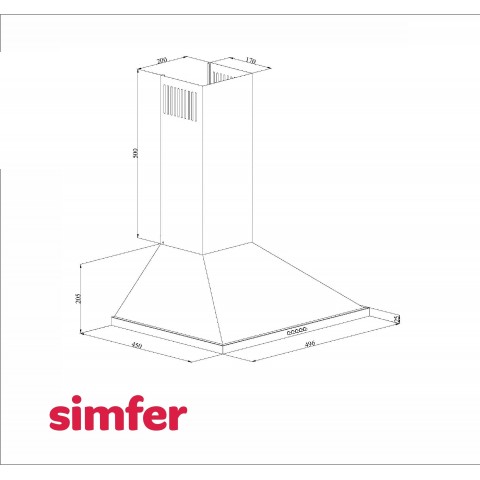 Вытяжка  Simfer 8562SM