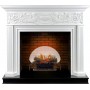 Каминокомплект Palace - Белый с черным с очагом Revillusion RLG25